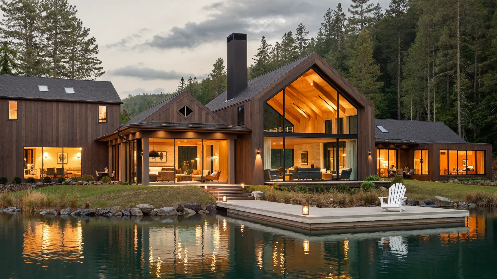 A family lake house used for vacations and as a short-term rental